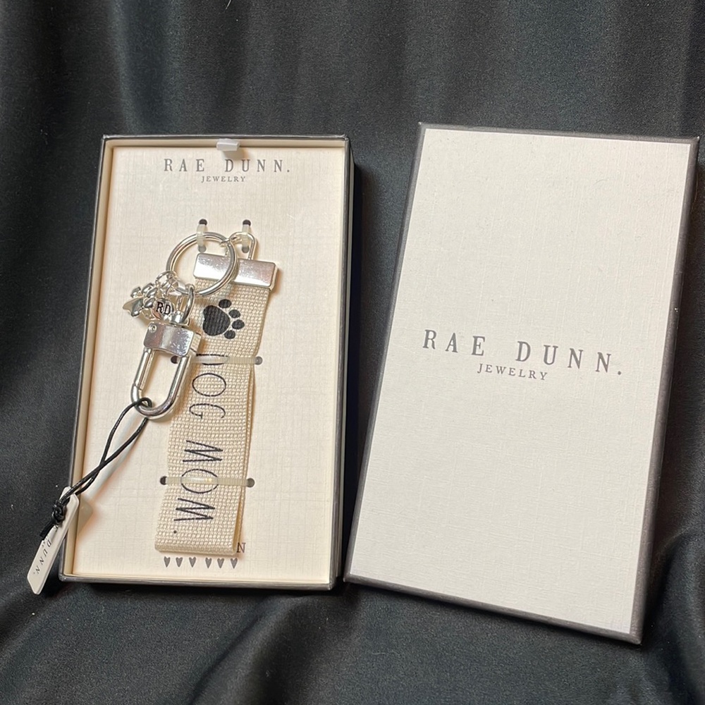 Rae Dunn Dog Mom keychain